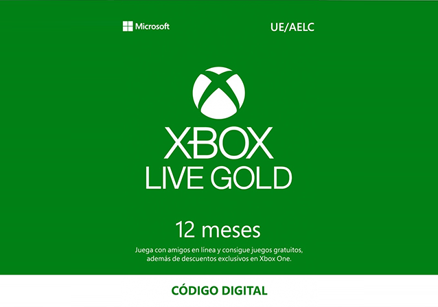 Microsoft Xbox Live Gold 12 Meses Suscripción