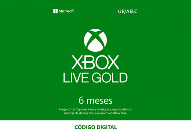 Microsoft Xbox Live Gold 6 Meses Suscripción