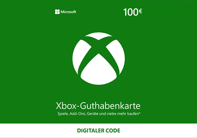 Microsoft Xbox Live Guthaben 100€