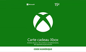 Microsoft Xbox Live Carte Cadeau 15€