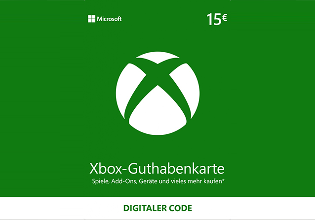 Microsoft Xbox Live Guthaben 15€
