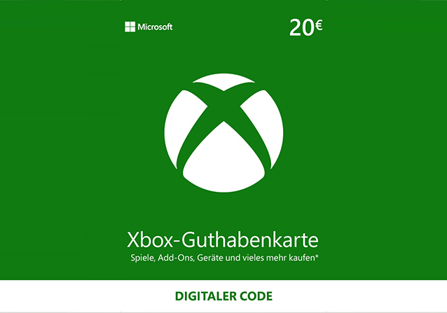 Microsoft Xbox Live Guthaben 20€