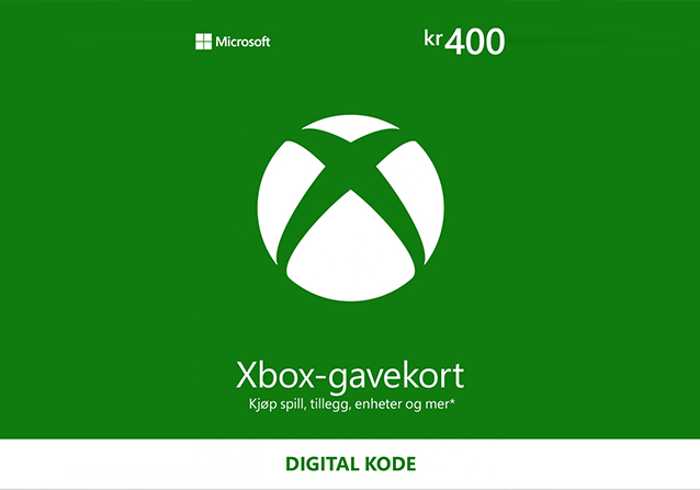 Microsoft Xbox Live Gavekort 400 NOK