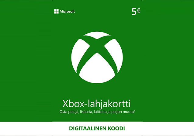 Microsoft Xbox Lahjakortti 5 €