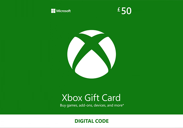 Microsoft Xbox Gift Card £50 UK