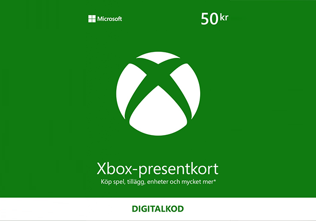 Microsoft Xbox Live Presentkort 50 SEK