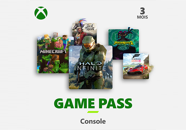 Microsoft Xbox Game Pass 3 Mois Abonnement